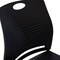 Flash Furniture Black Plastic Stack Chair with Steel Sled Base RUT-NC499A-BK-GG - alternate 3